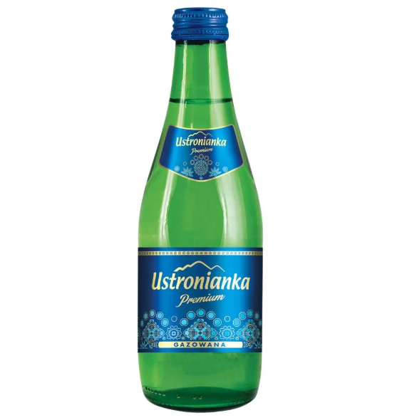 Ustronianka Premium Gazowana Niegazowana 330ml szkło